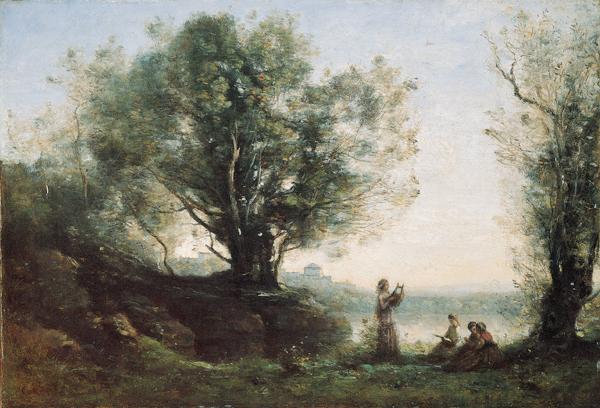 Jean-Baptiste-Camille Corot Orpheus Lamenting Eurydice